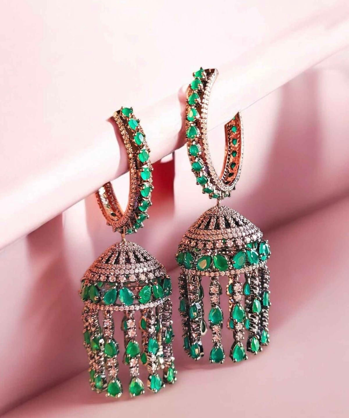 Mahiva jhumki handmade jhumki women jewellery Saffronfashionindia