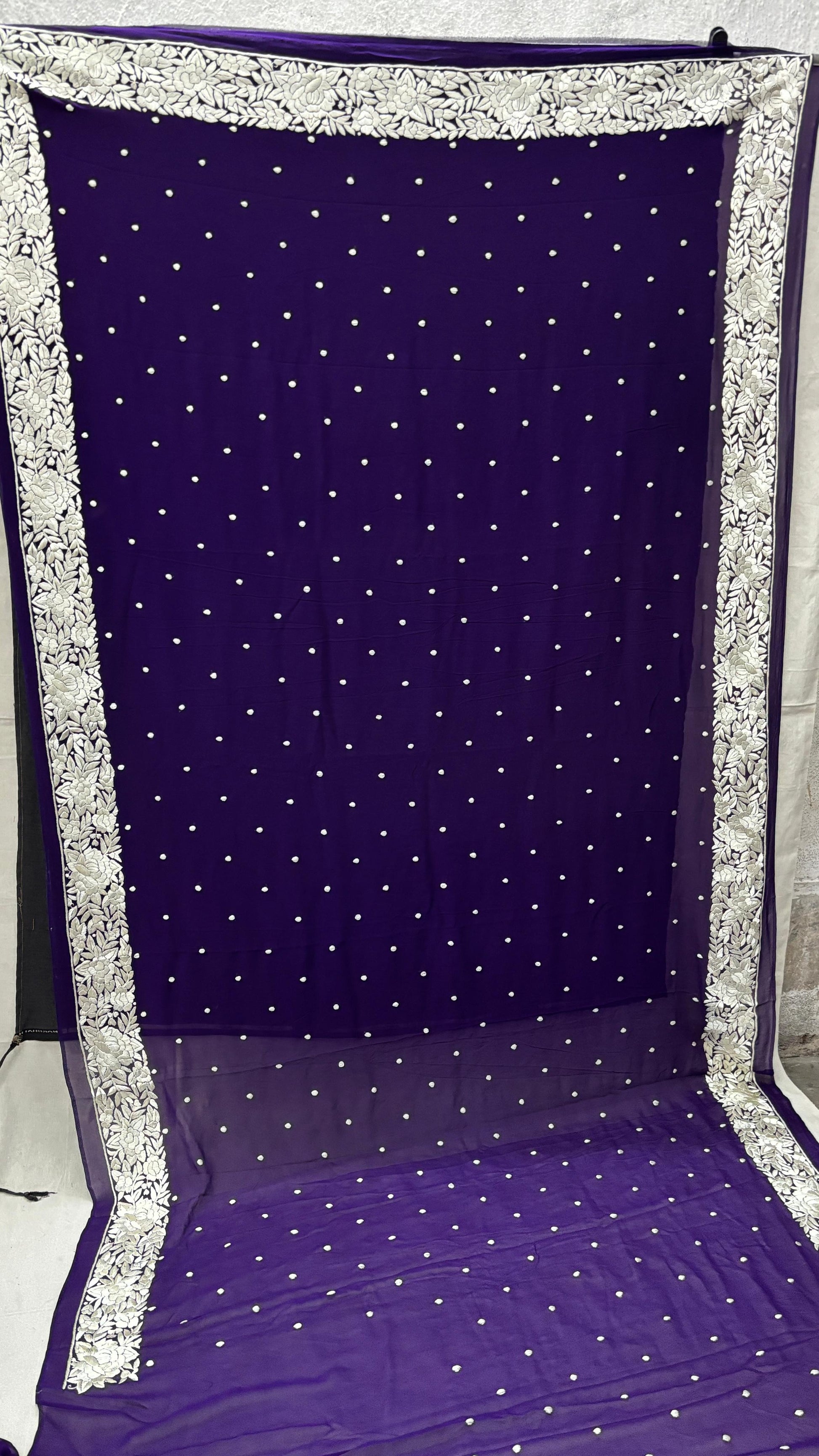 Handmade Parsi saree Authentic gara sarees women sari blouse Saffronfashionindia