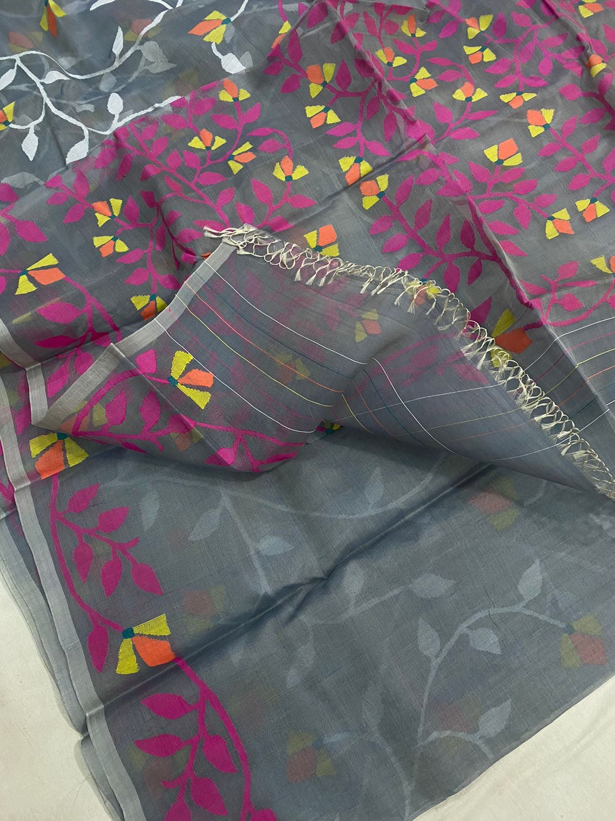 Leenavati Tantuj jamdani saree women sarees - Saffronfashionindia