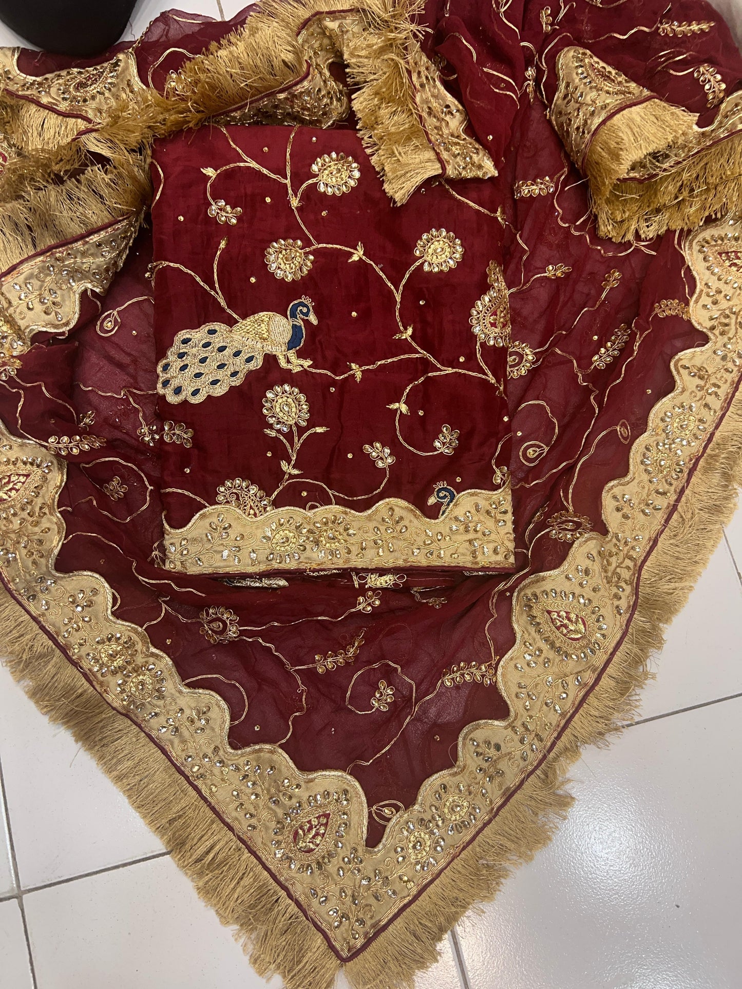 Nuri Punjabi salwar suit Indian suit - Saffronfashionindia