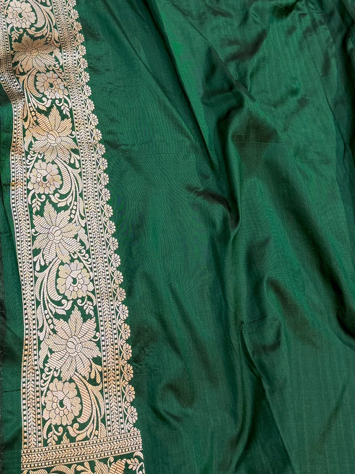 Woven katan pure silk saree rangkat silk saree Indian sari blouse Saffronfashionindia