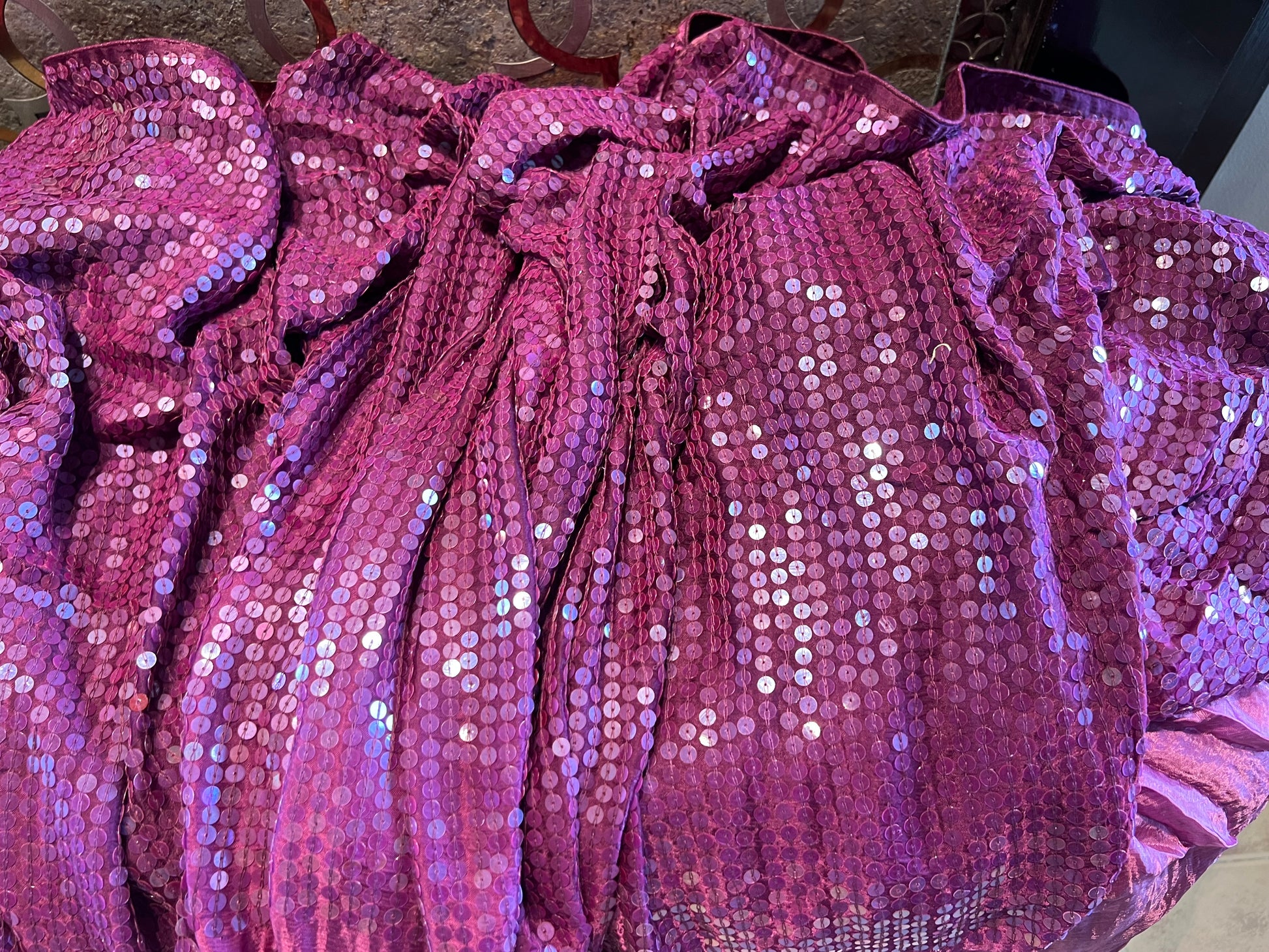 Purple Shaded Sequins Saree Partywear Saree Women Sari - Saffronfashionindia