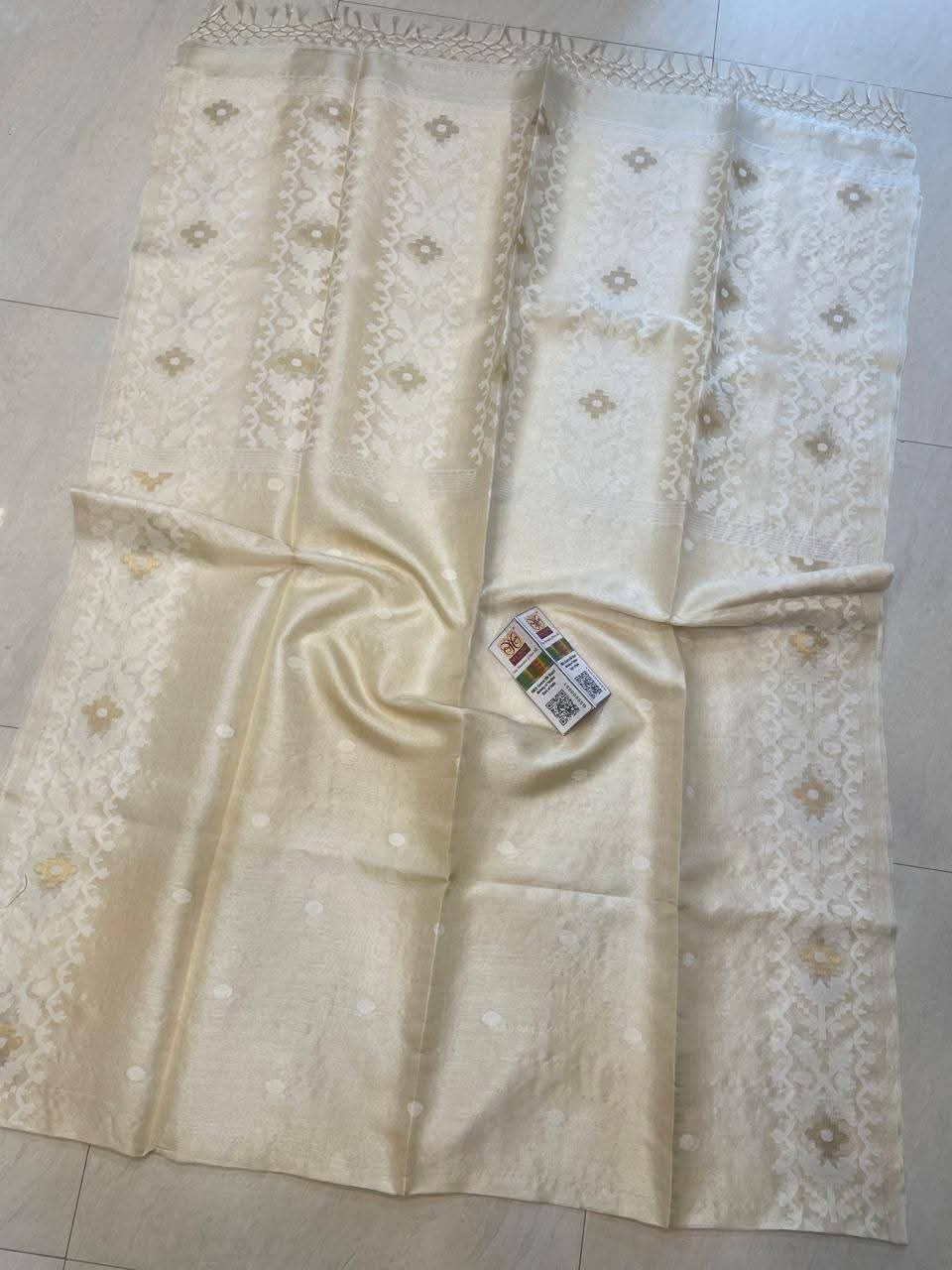 Gacchi tussar saree Indian sari women sarees Saffronfashionindia