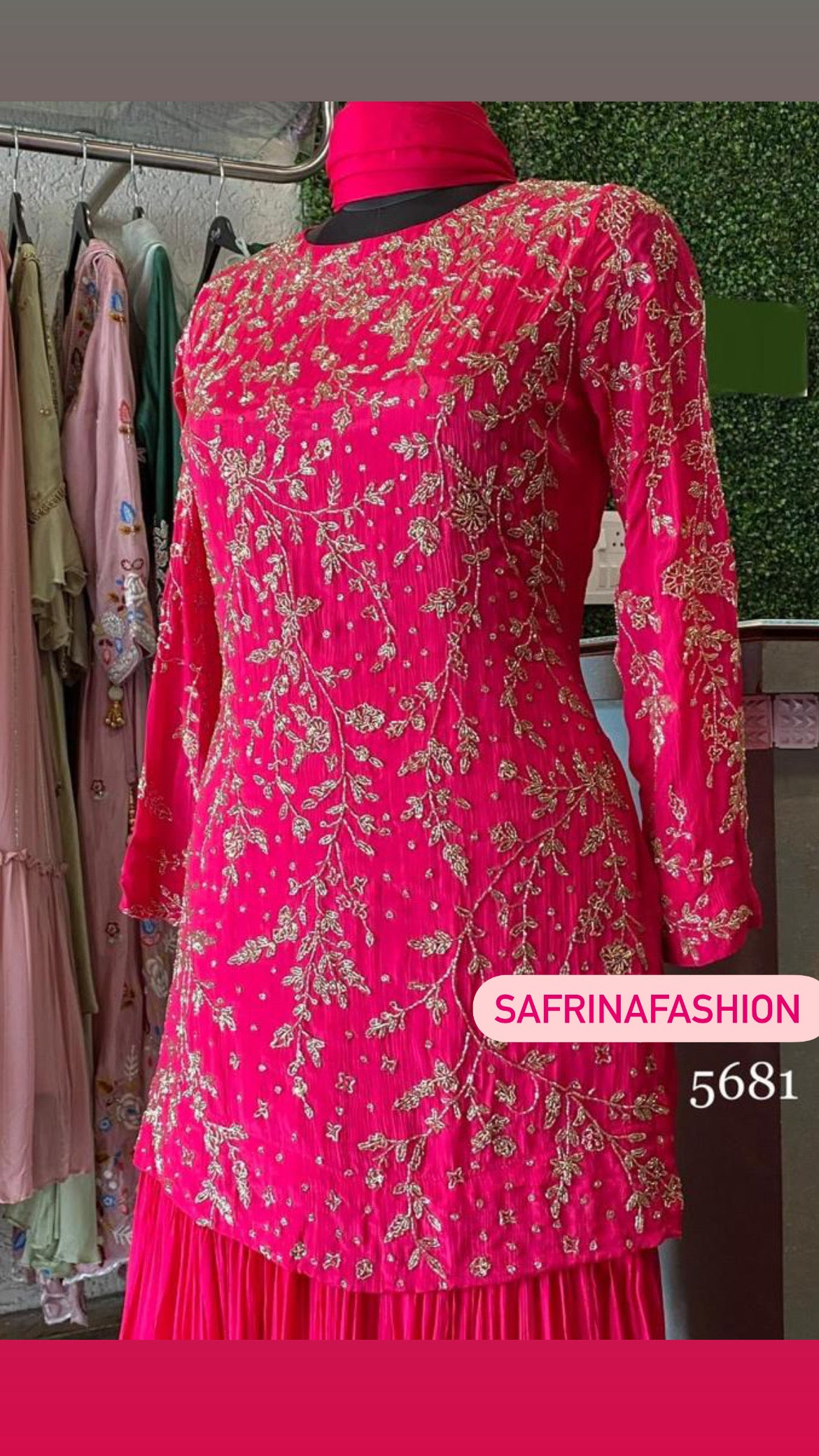 Women Gharara Set Indian Partywear Dress - Saffronfashionindia