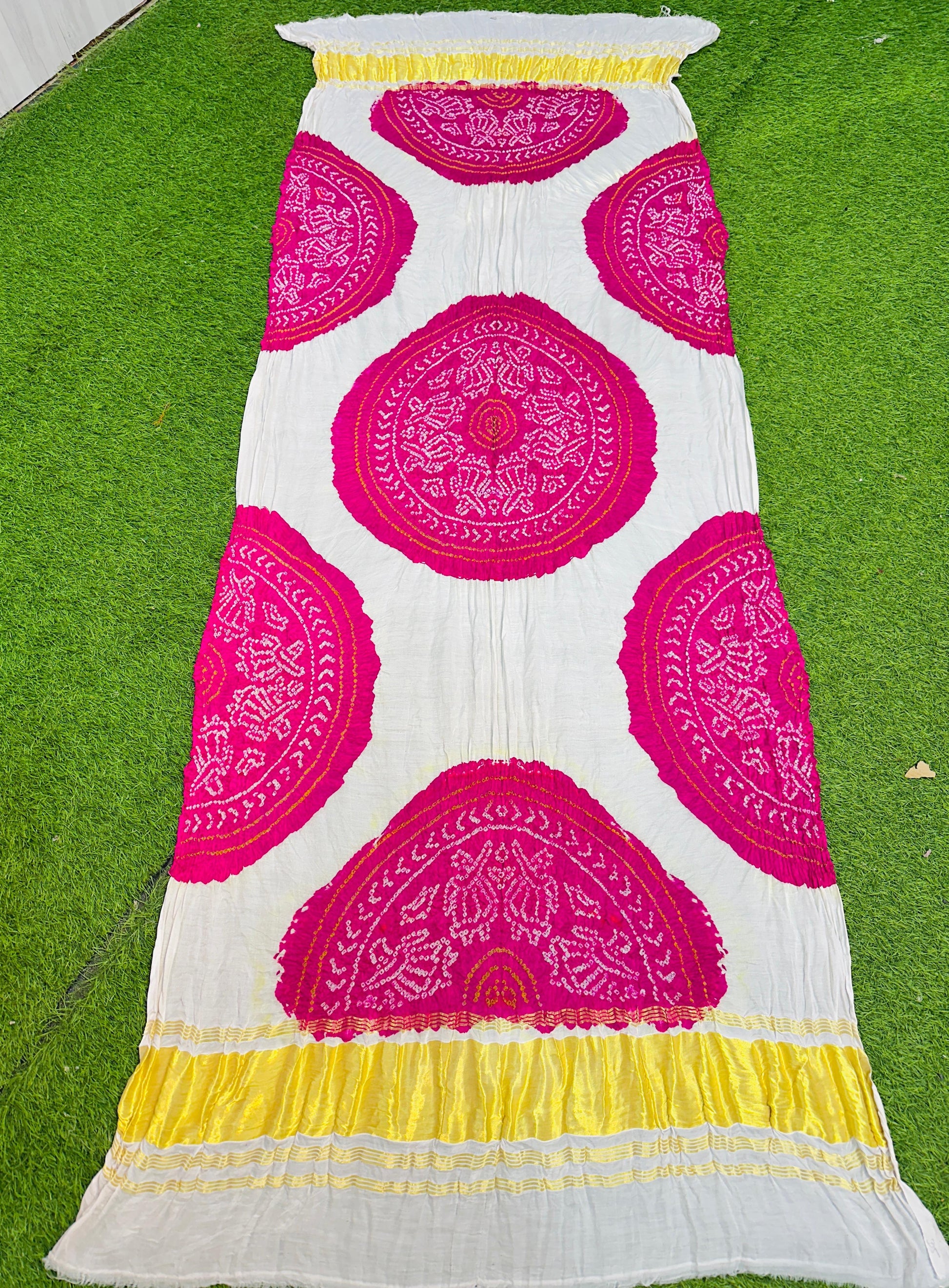White gajji silk dupatta Indian dupatta trendy dupatta - Saffronfashionindia