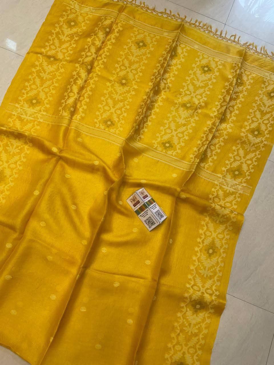 Gacchi tussar saree Indian sari women sarees Saffronfashionindia