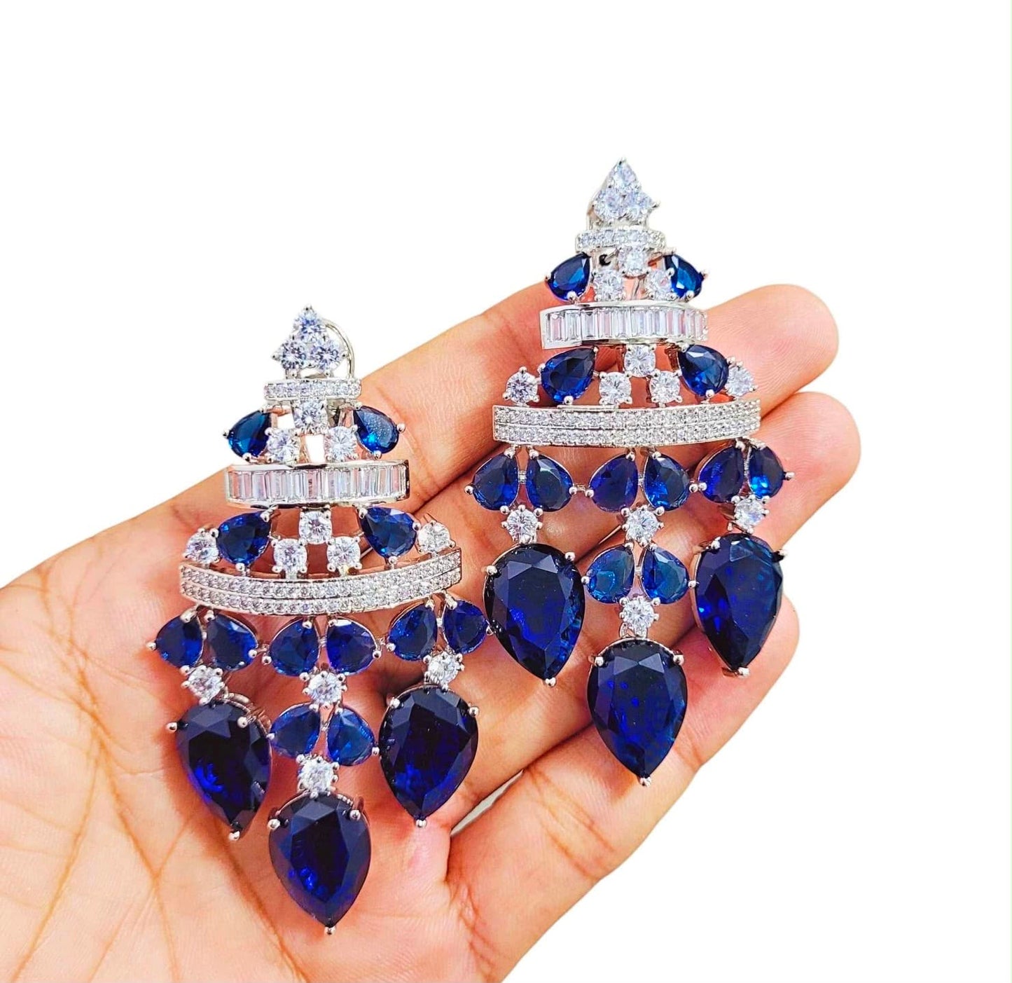 Stone earrings for women cocktail earrings partywear earrings SaffronFashion