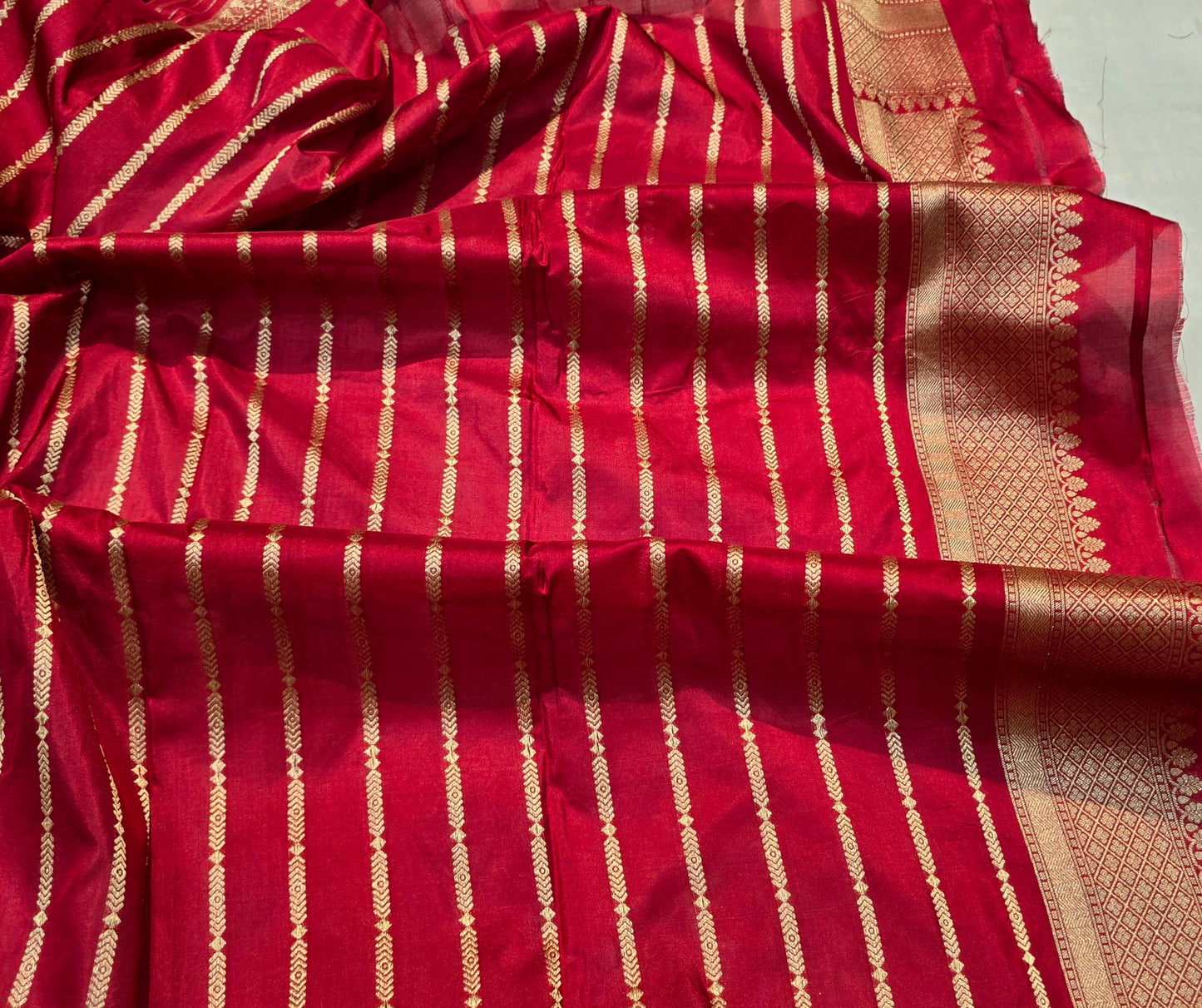 Muglai jamdani saree Banarsi sarees Indian sari blouse SaffronFashion
