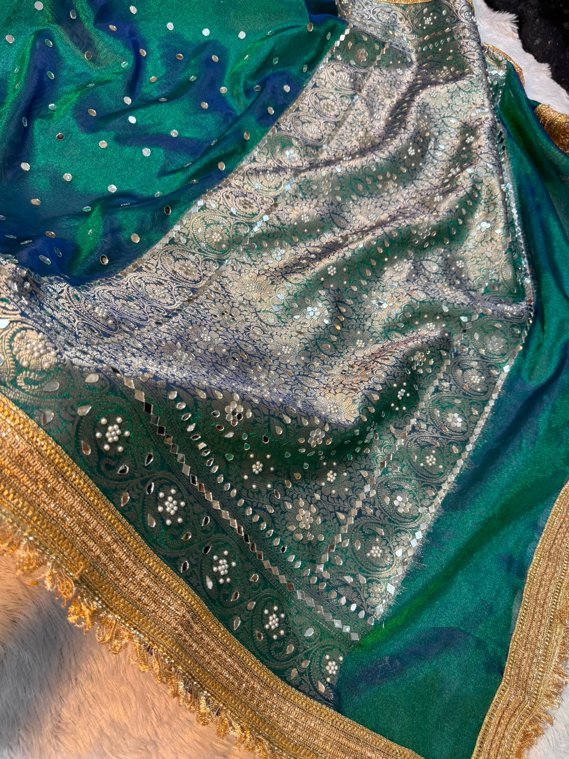 Chaand sitara saree wedding sarees Indian sari blouse SaffronFashion