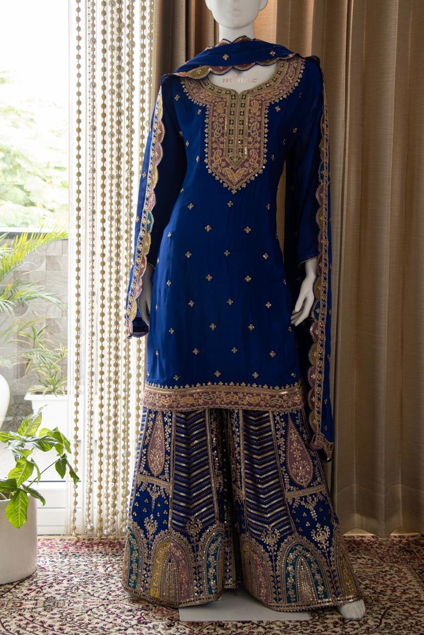 Mariama sharara gharara dress Pakistani dress - Saffronfashionindia