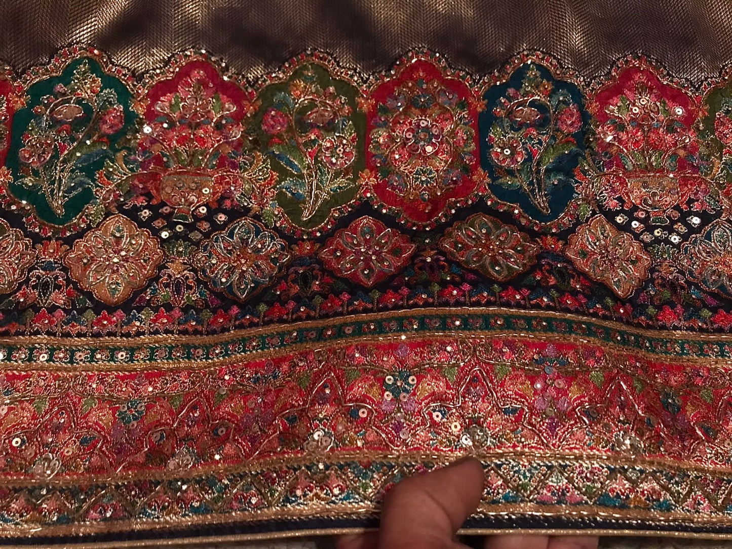 Kani Silk saree Kashmiri sarees Indian sari blouse SaffronFashion