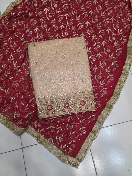 Punjabi dress Banarsi dress Indian salwar suit Saffronfashionindia