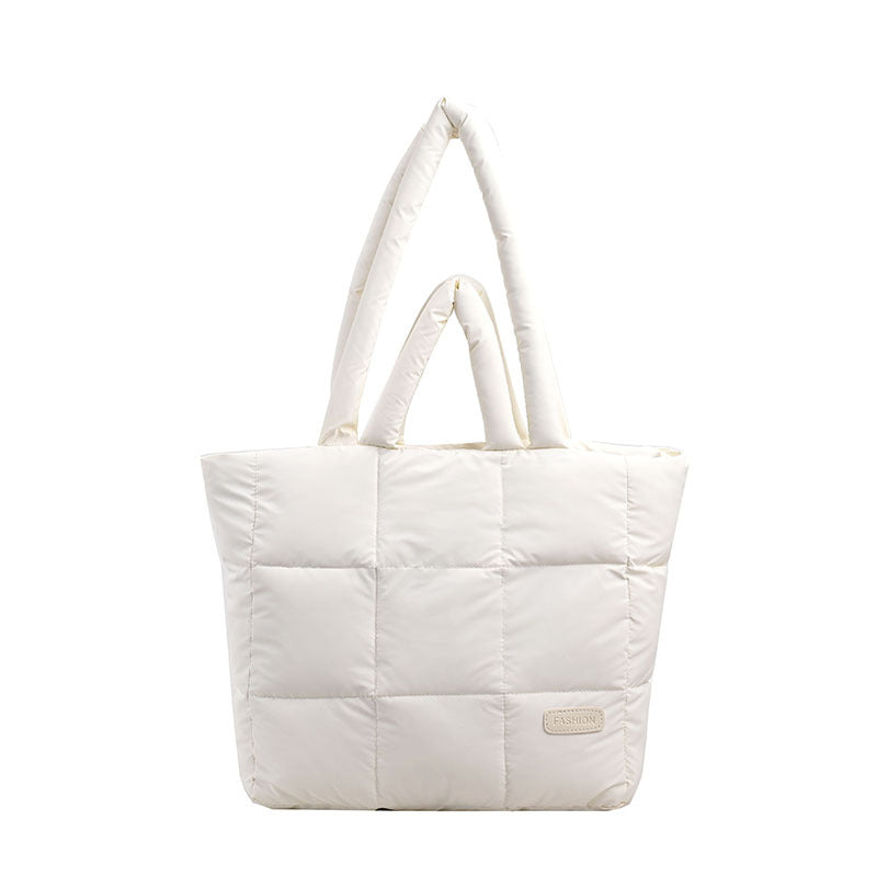 Cotton Jacket Bag Large Capacity Down Jacket Portable Shoulder Bag - Saffronfashionindia