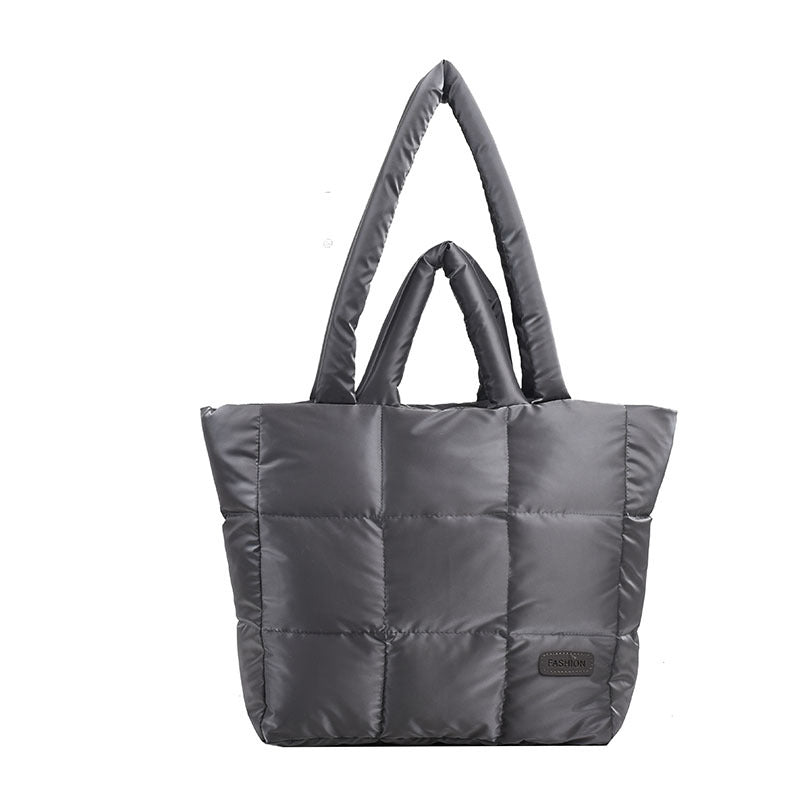 Cotton Jacket Bag Large Capacity Down Jacket Portable Shoulder Bag - Saffronfashionindia