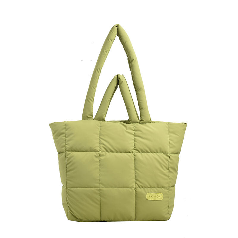 Cotton Jacket Bag Large Capacity Down Jacket Portable Shoulder Bag - Saffronfashionindia