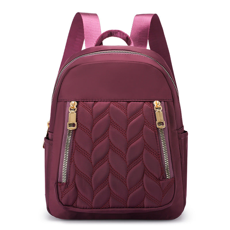 Fashion Women's Backpack Simple Rhombus Trendy Solid Color - Saffronfashionindia