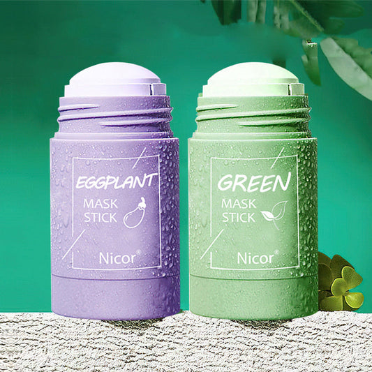 Cleansing Green Tea Mask Clay Stick Oil Control Anti-Acne Whitening Seaweed Mask Skin Care Saffronfashionindia