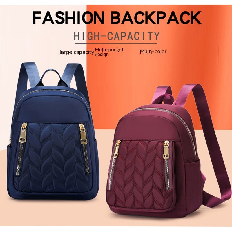 Fashion Women's Backpack Simple Rhombus Trendy Solid Color - Saffronfashionindia