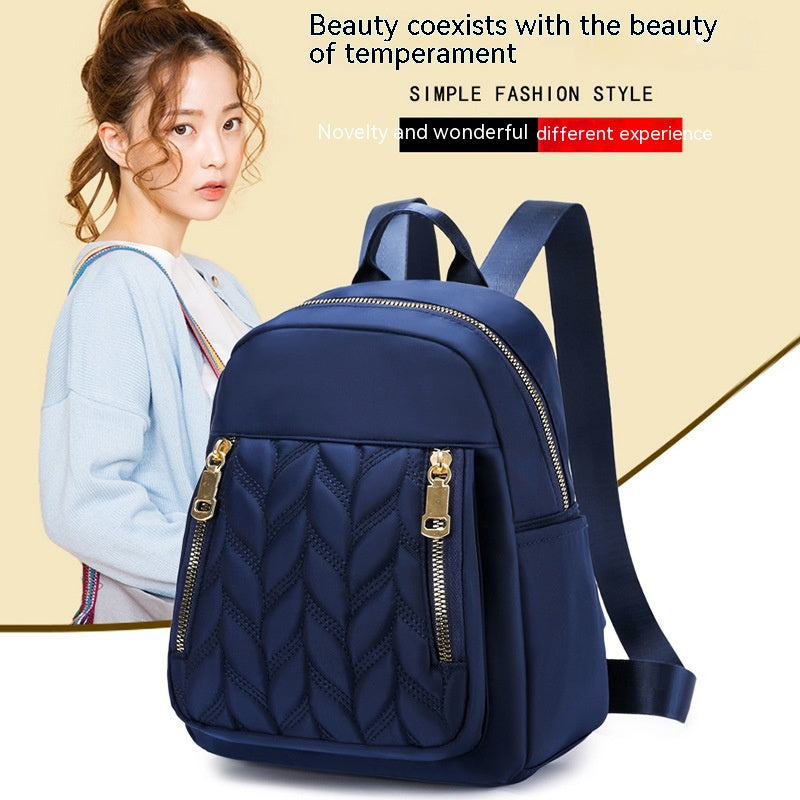 Fashion Women's Backpack Simple Rhombus Trendy Solid Color - Saffronfashionindia