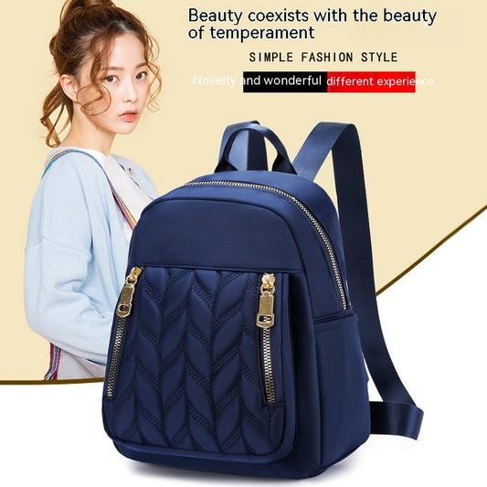 Fashion Women's Backpack Simple Rhombus Trendy Solid Color - Saffronfashionindia