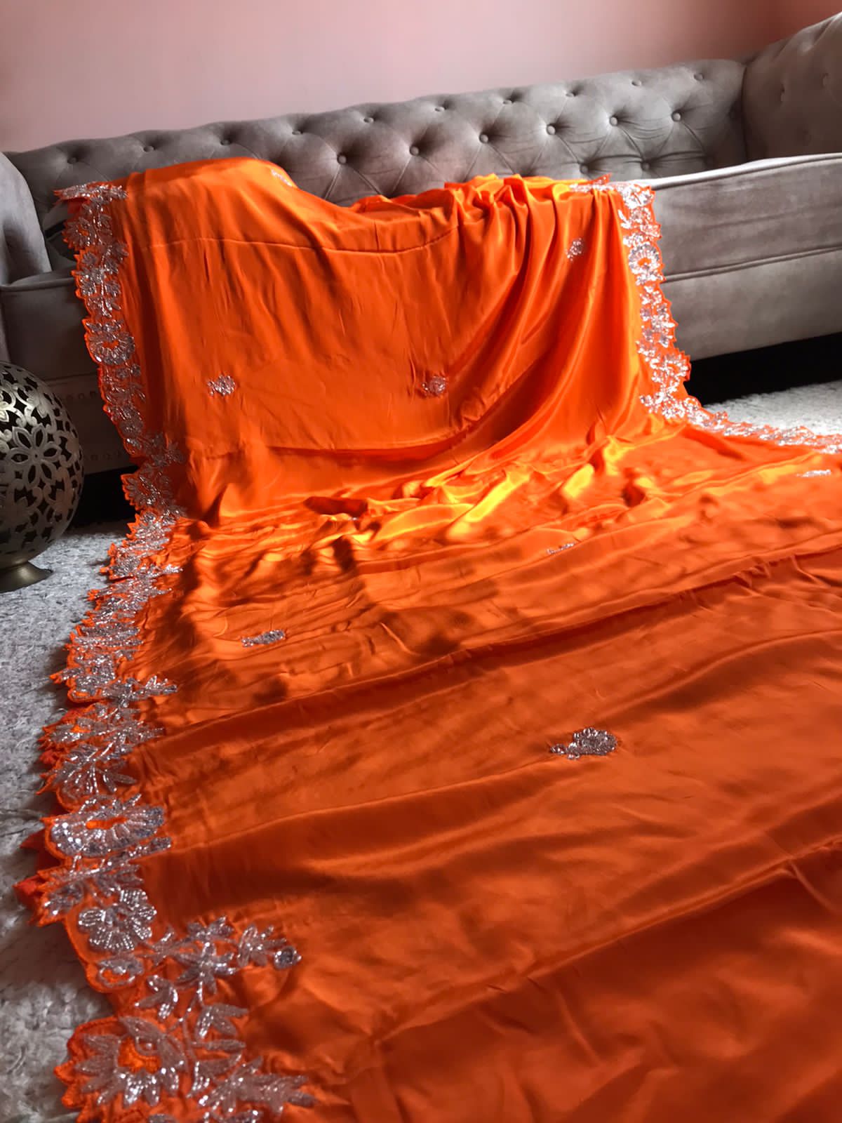 Rasha premium crepe silk saree - Saffronfashionindia