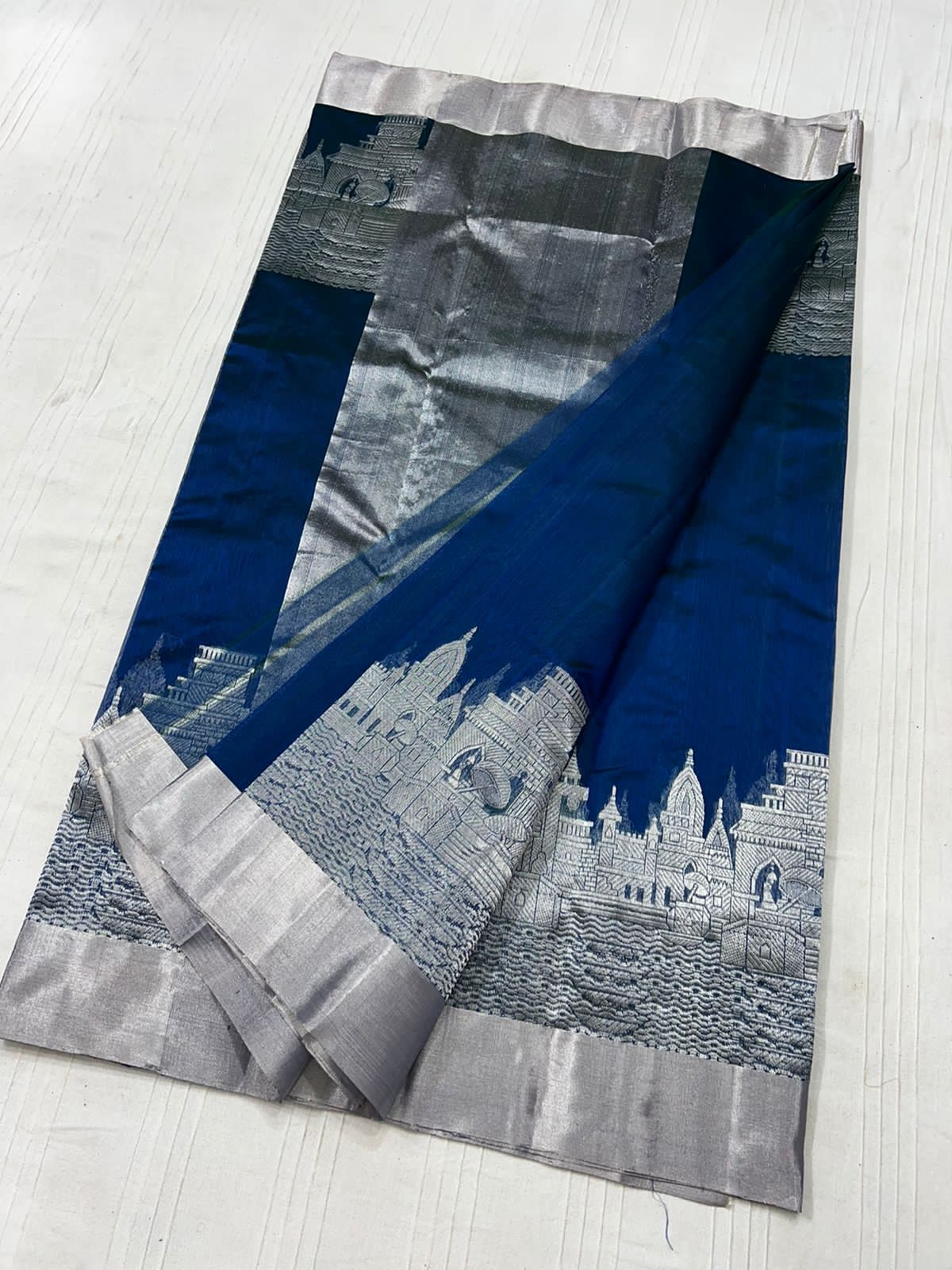 Rinaz Chanderi indian saree - Saffronfashionindia