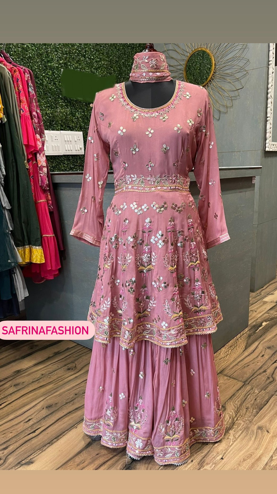 Anis kurta gharara set - Saffronfashionindia