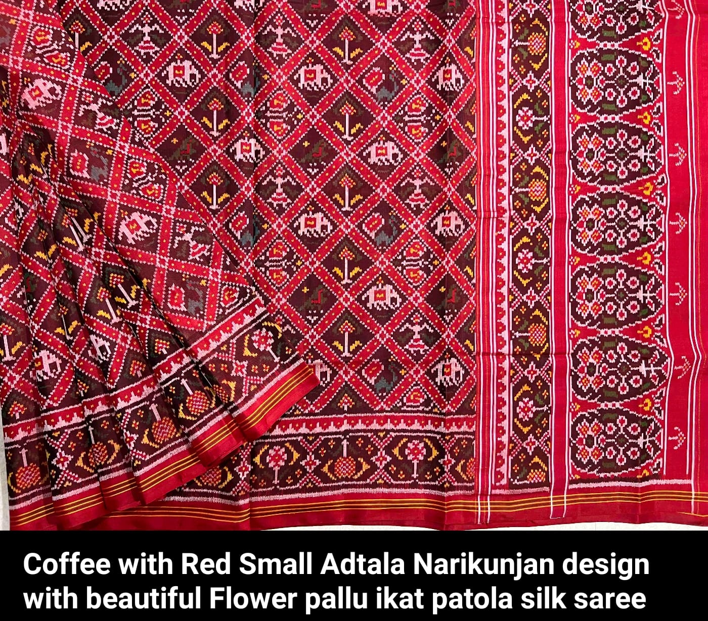 Pinash Patola silk weaving silk sarees - Saffronfashionindia