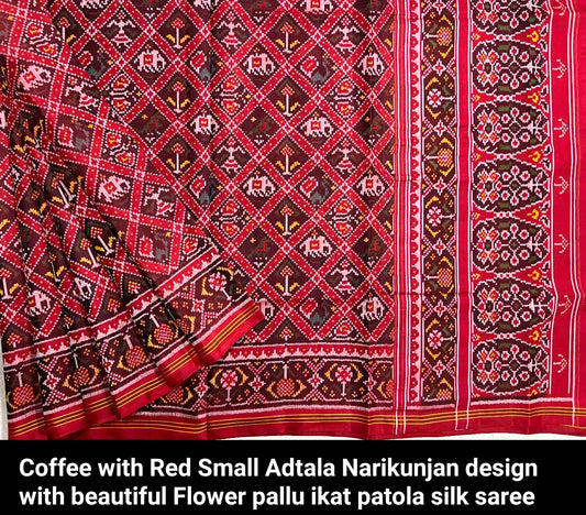 Pinash Patola silk weaving silk sarees - Saffronfashionindia