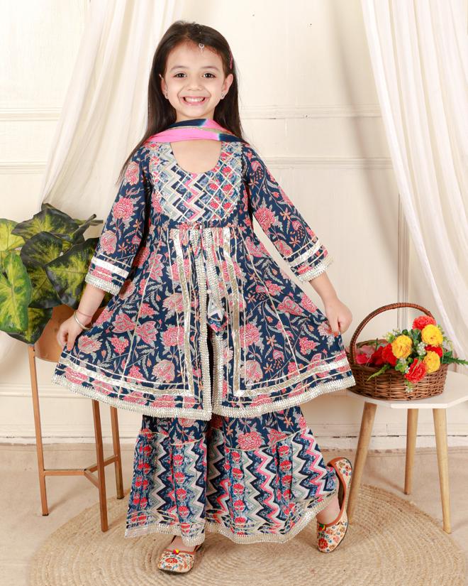 Pavish Anarkali kids dresz - Saffronfashionindia
