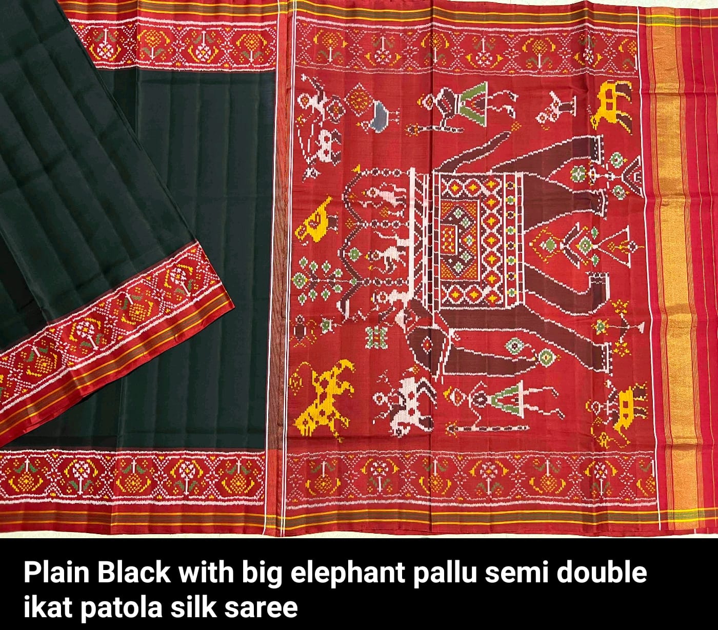 Lubina ikkat weaving Patola silk saree - Saffronfashionindia