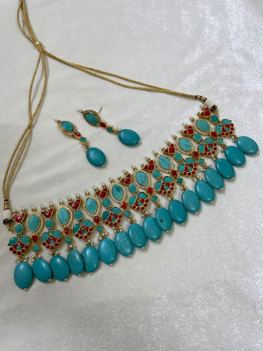 Warima choker necklace set - Saffronfashionindia