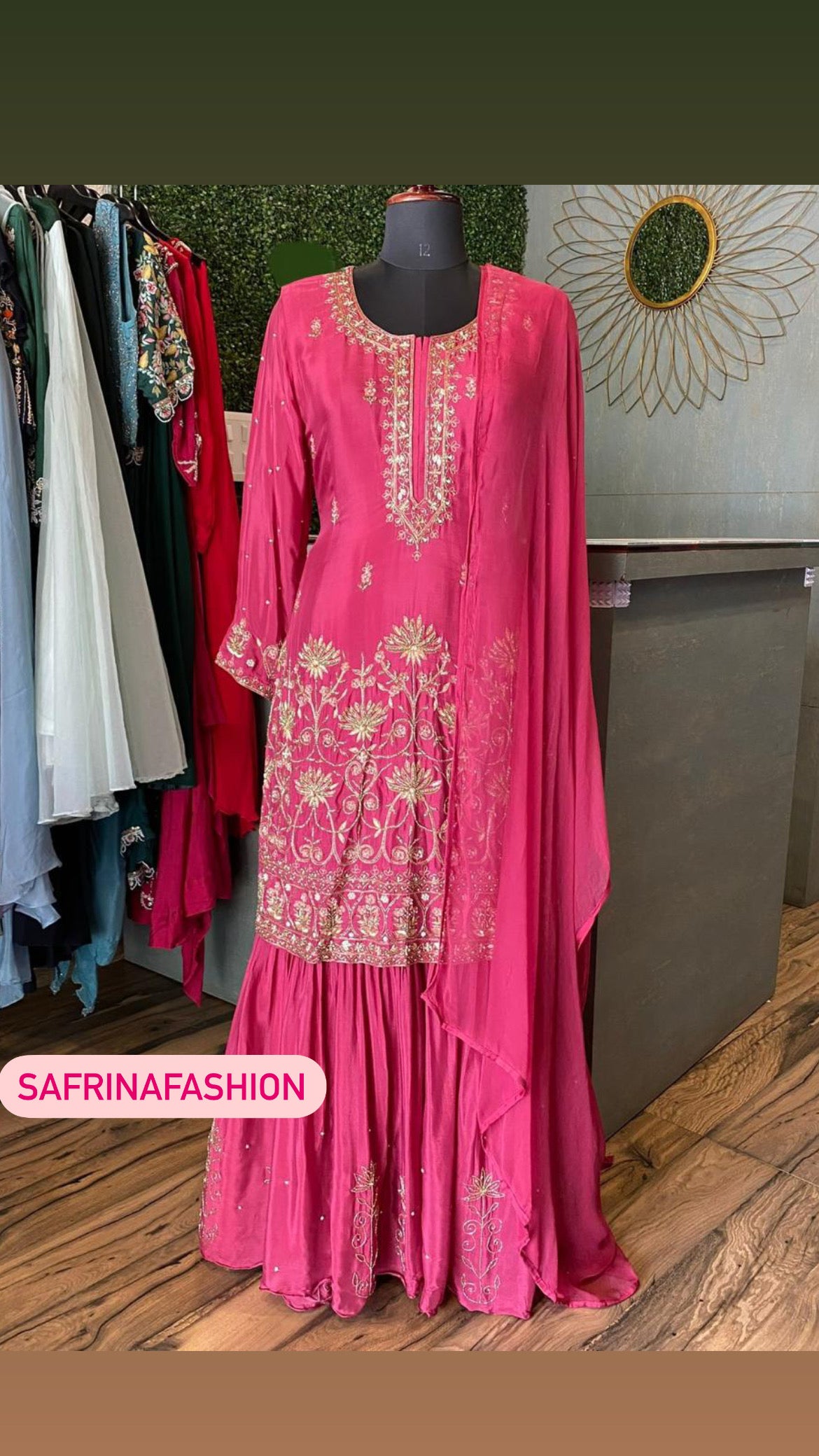 Devri Indian salwar suit reception dress - Saffronfashionindia
