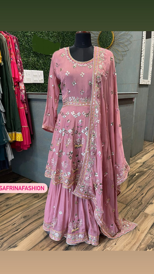 Anis kurta gharara set - Saffronfashionindia