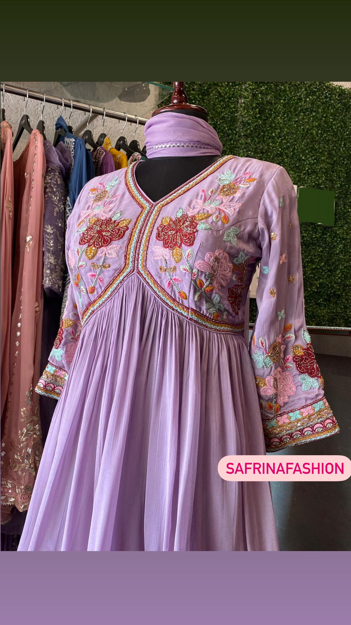 Rushika peplum lavender kurta dress - Saffronfashionindia