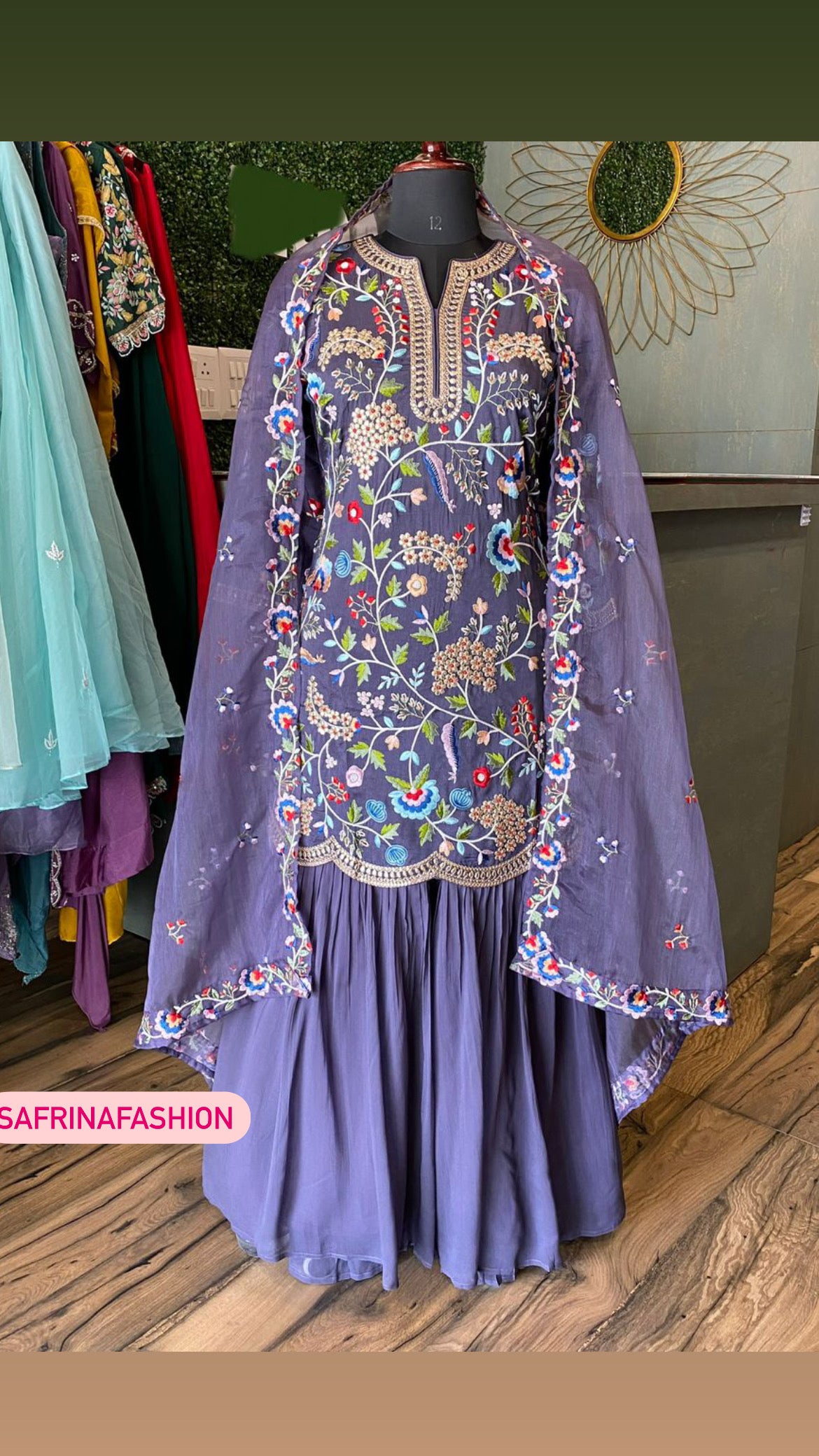 Lima gharara dress sangeet dress - Saffronfashionindia