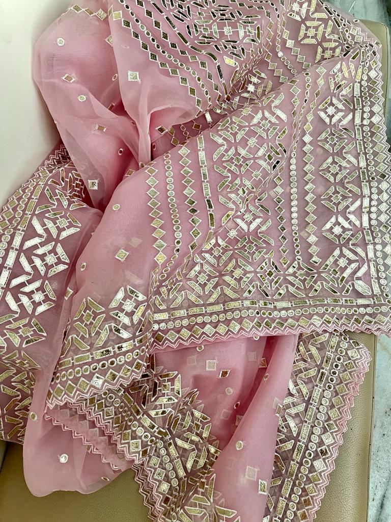 Rivisha organza sarees women clothing - Saffronfashionindia