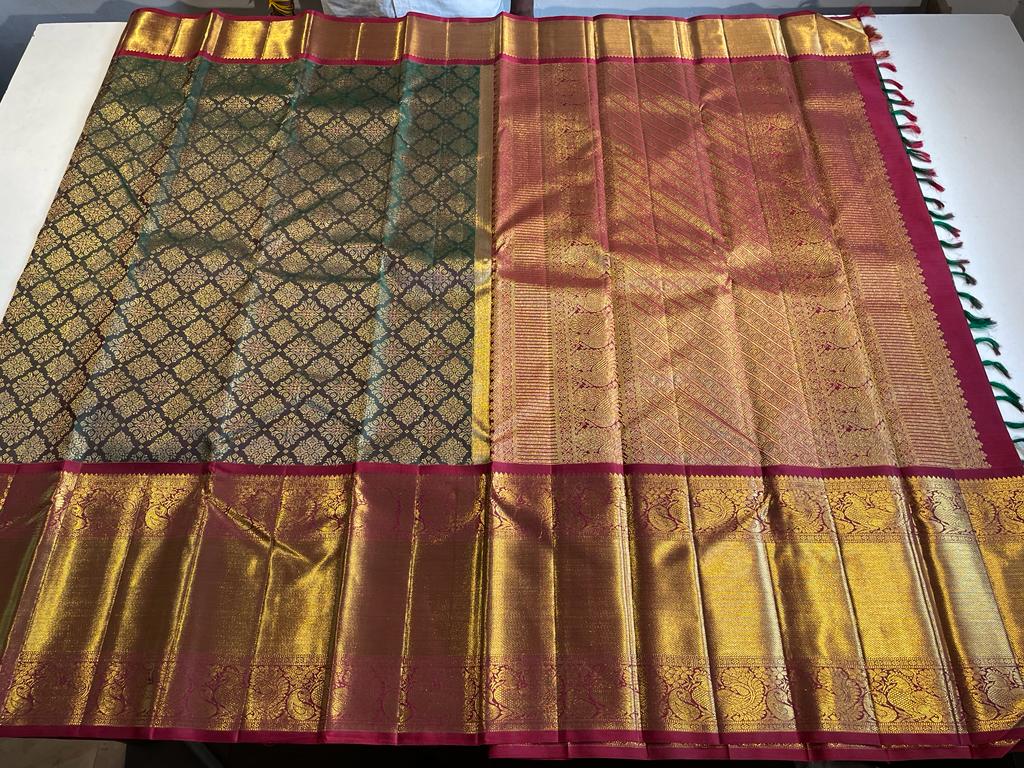 Kanjivaram silk rich sarees - Saffronfashionindia