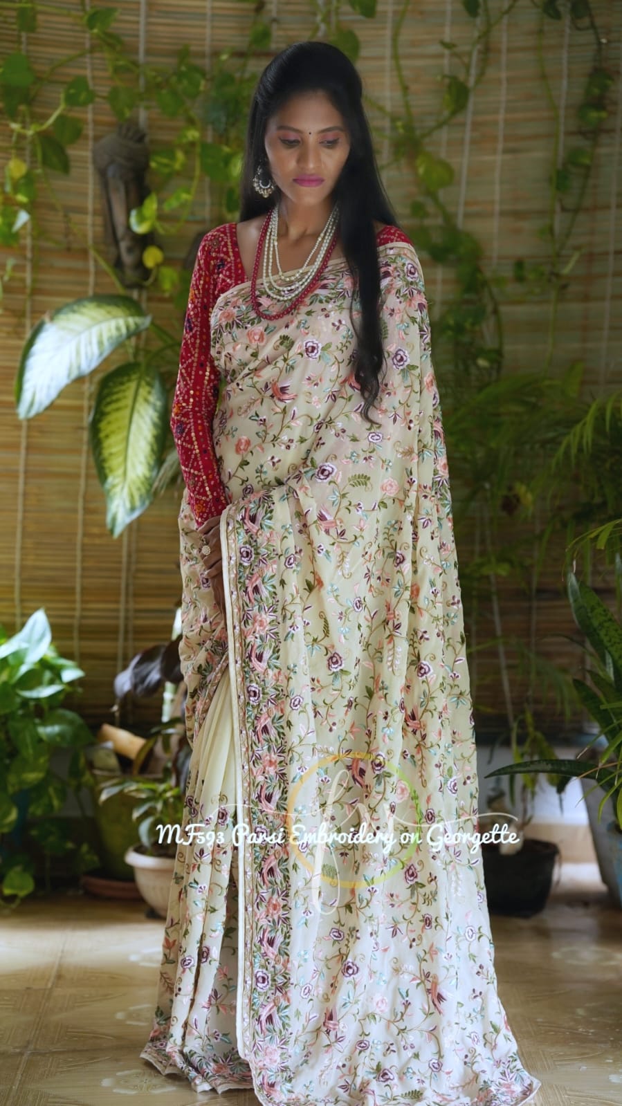 Kiasha Parsi inspired sari - Saffronfashionindia