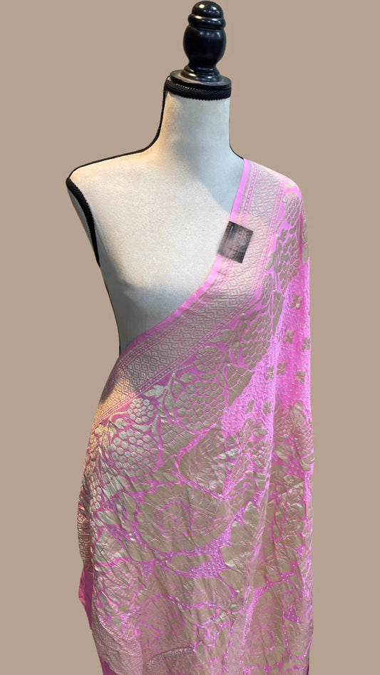 Nivi Banarsi bandhej dupatta - Saffronfashionindia