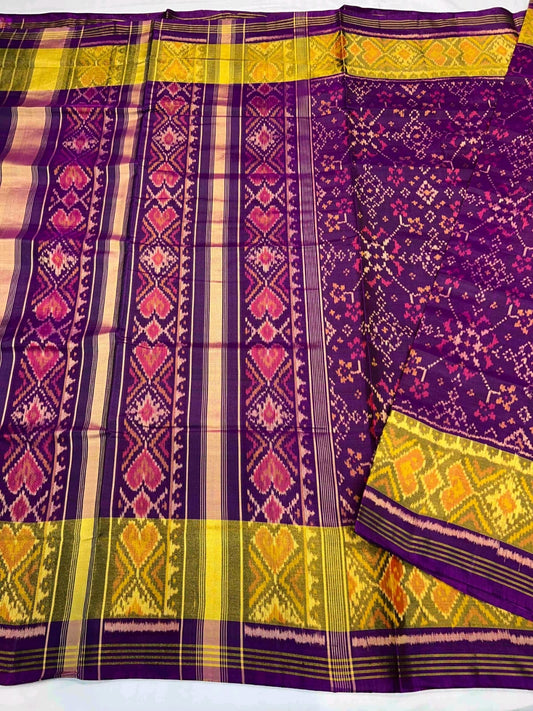 Patola silk indian beautiful sarees - Saffronfashionindia