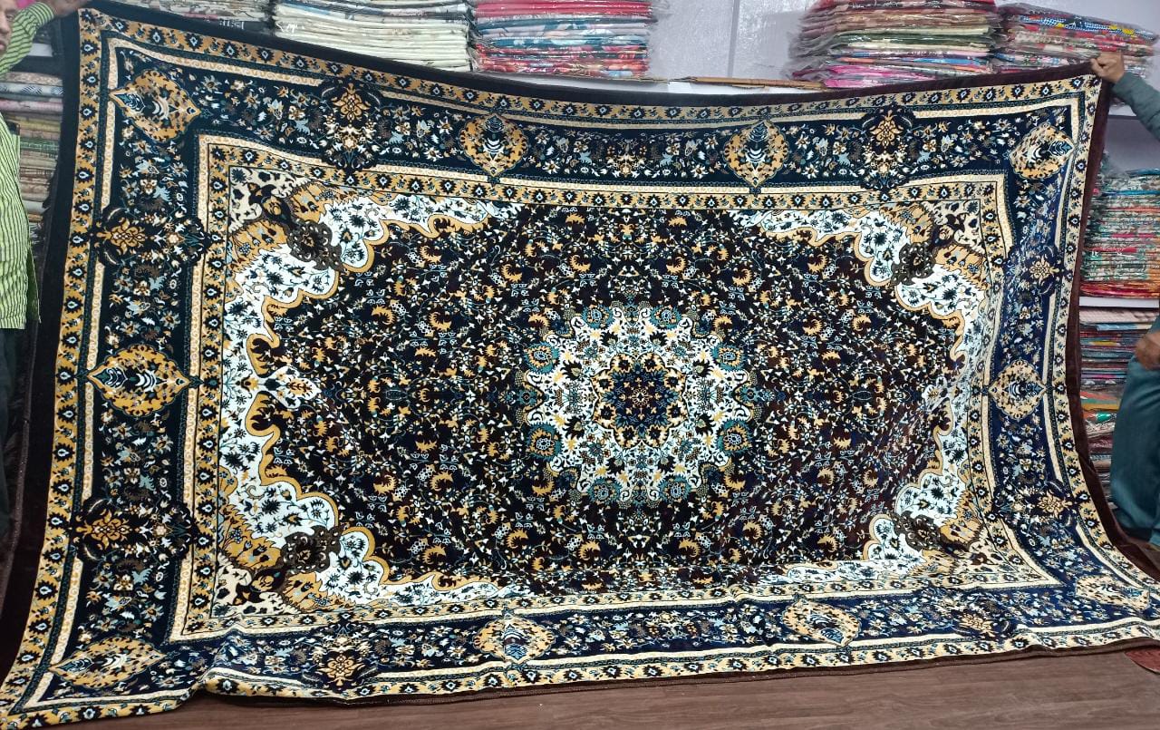 Nusheena velvet beautiful authetic carpets - Saffronfashionindia