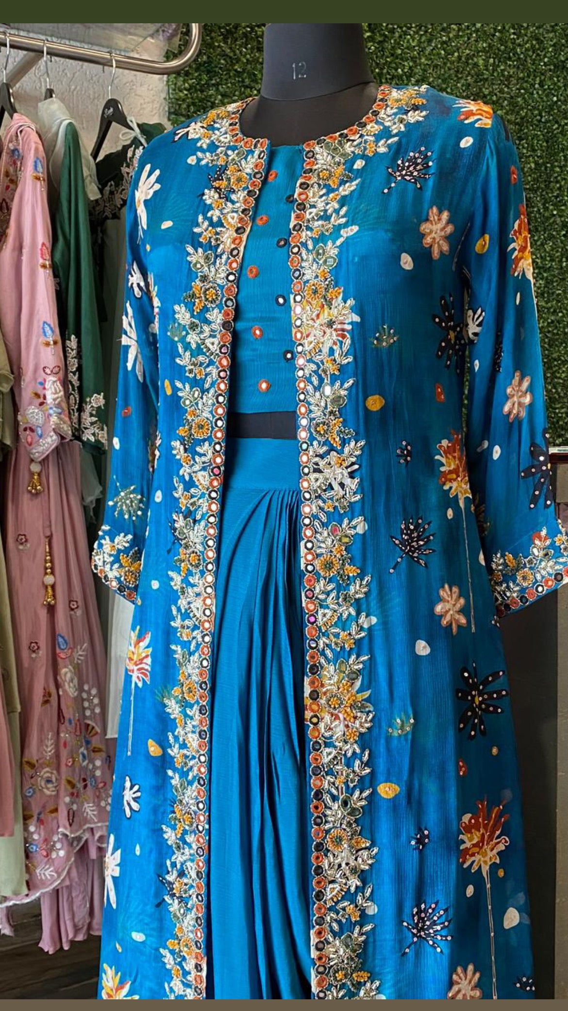 Norila indoweatern partywear dress - Saffronfashionindia