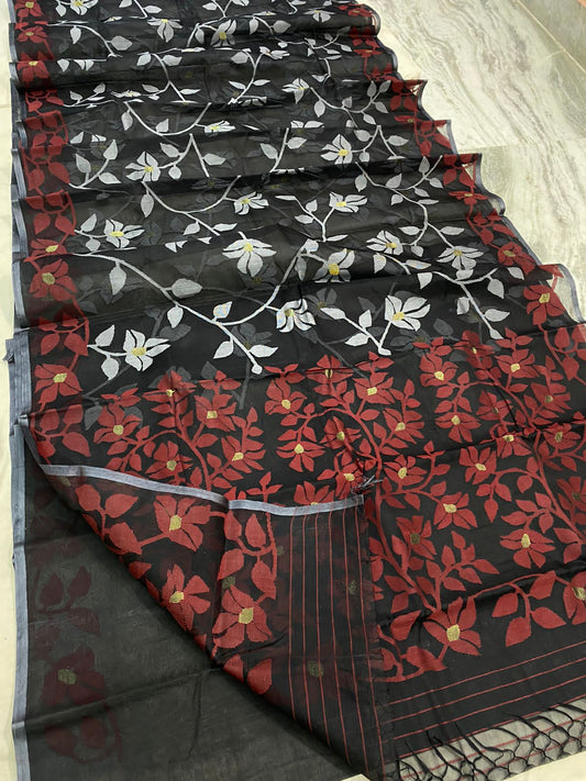 Lavasha tantuj jamdani sarees - Saffronfashionindia