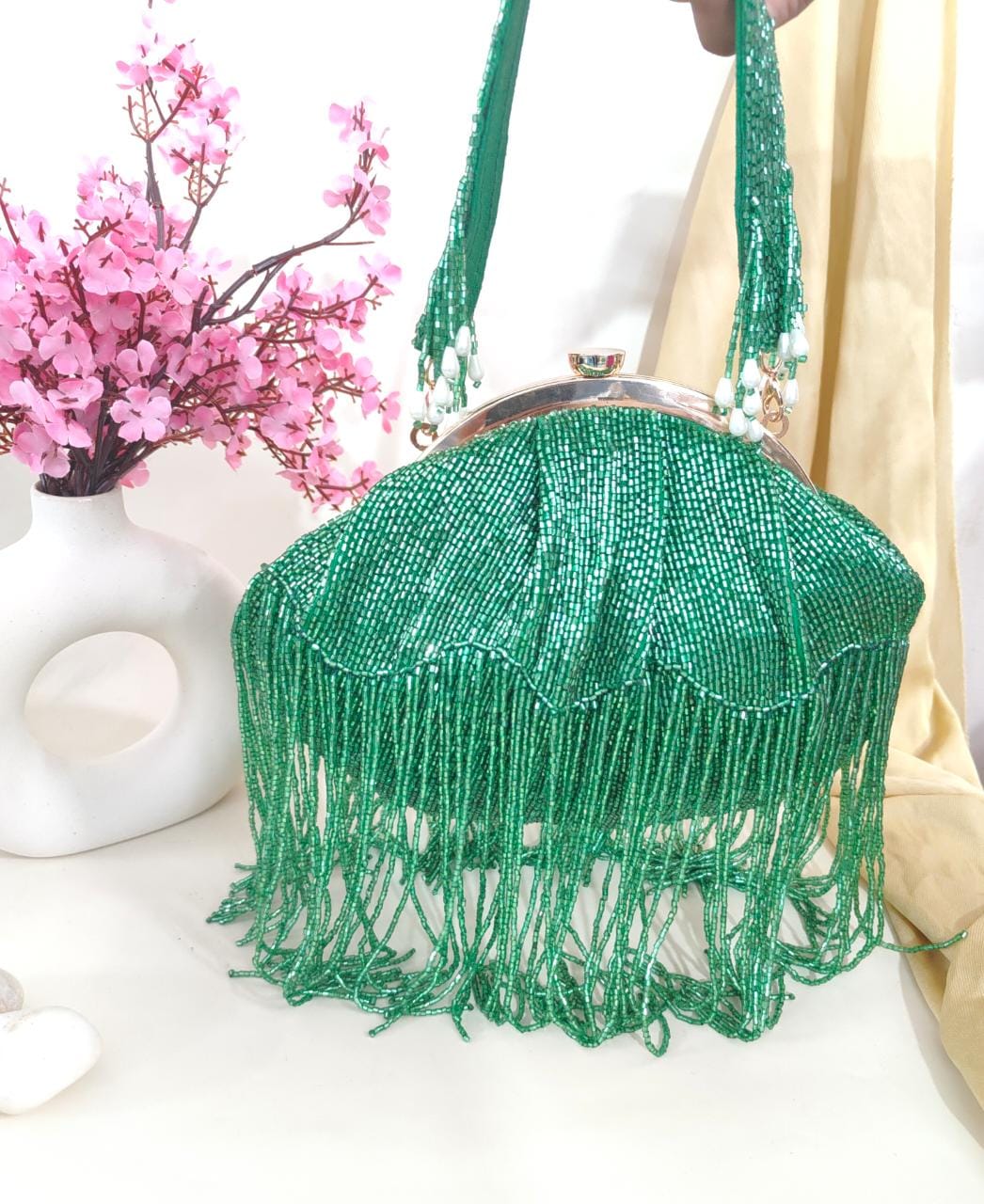 Fringes clutches partywear clutch - Saffronfashionindia