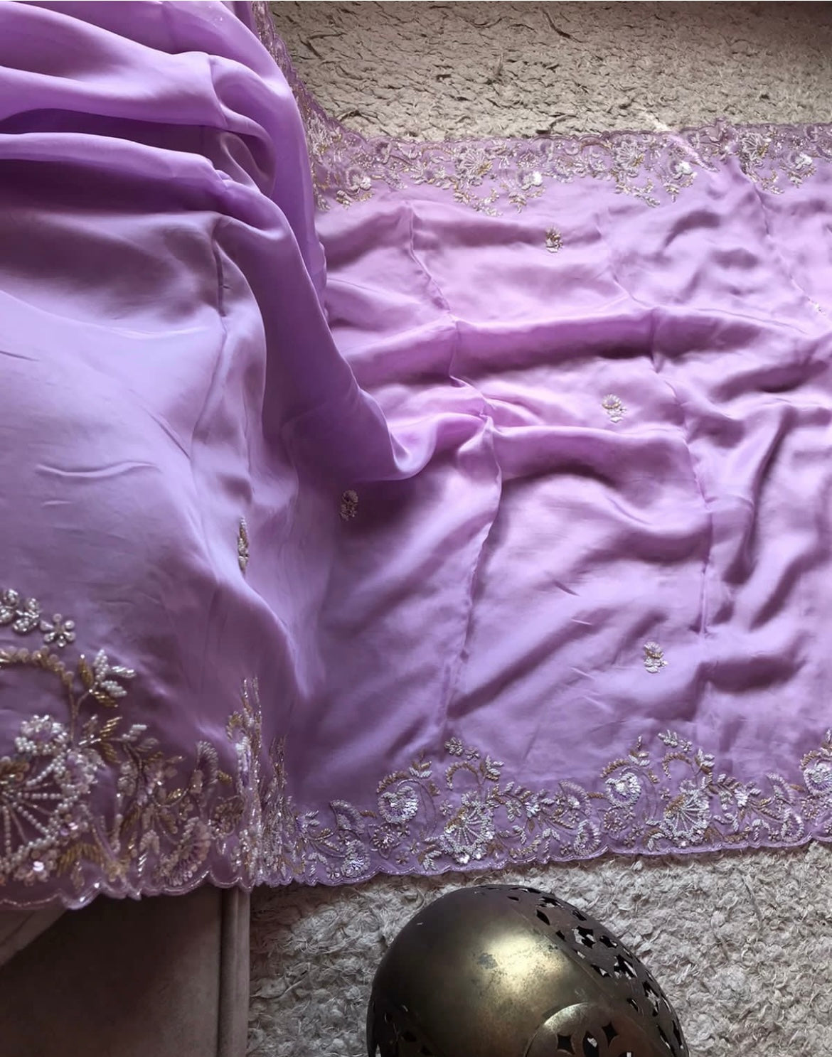 Trending organza silk saree - Saffronfashionindia