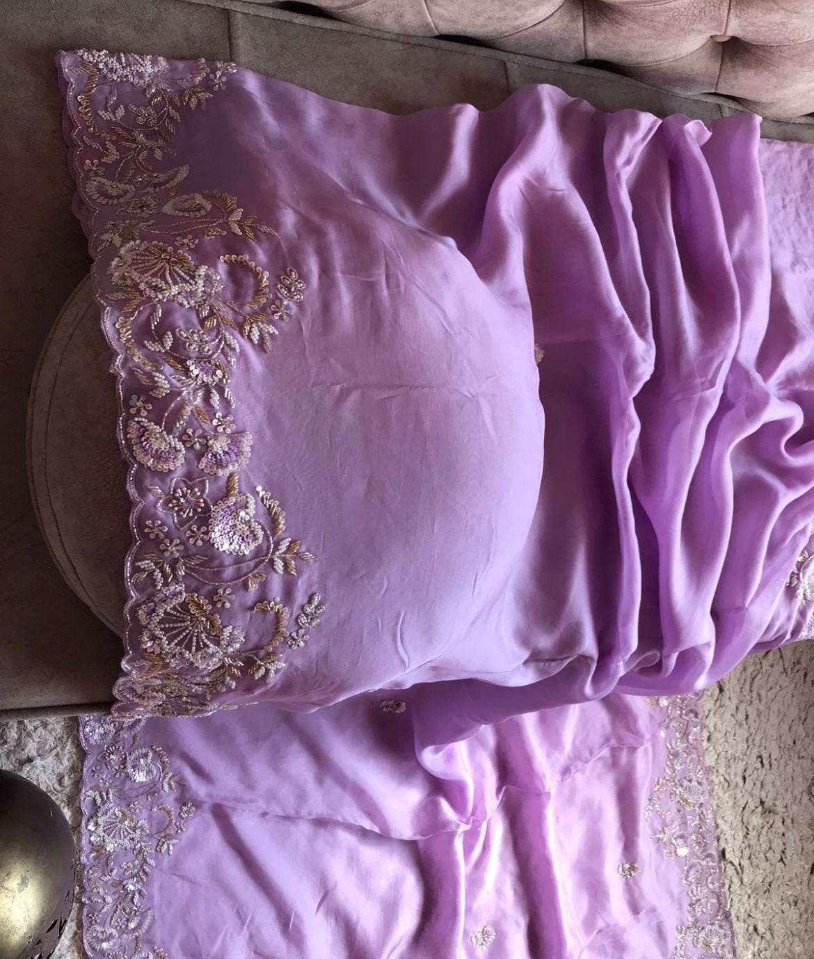 Trending organza silk saree - Saffronfashionindia