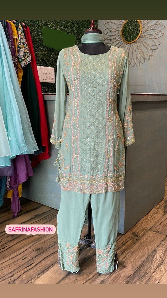 Namani suit Pakistani suit - Saffronfashionindia