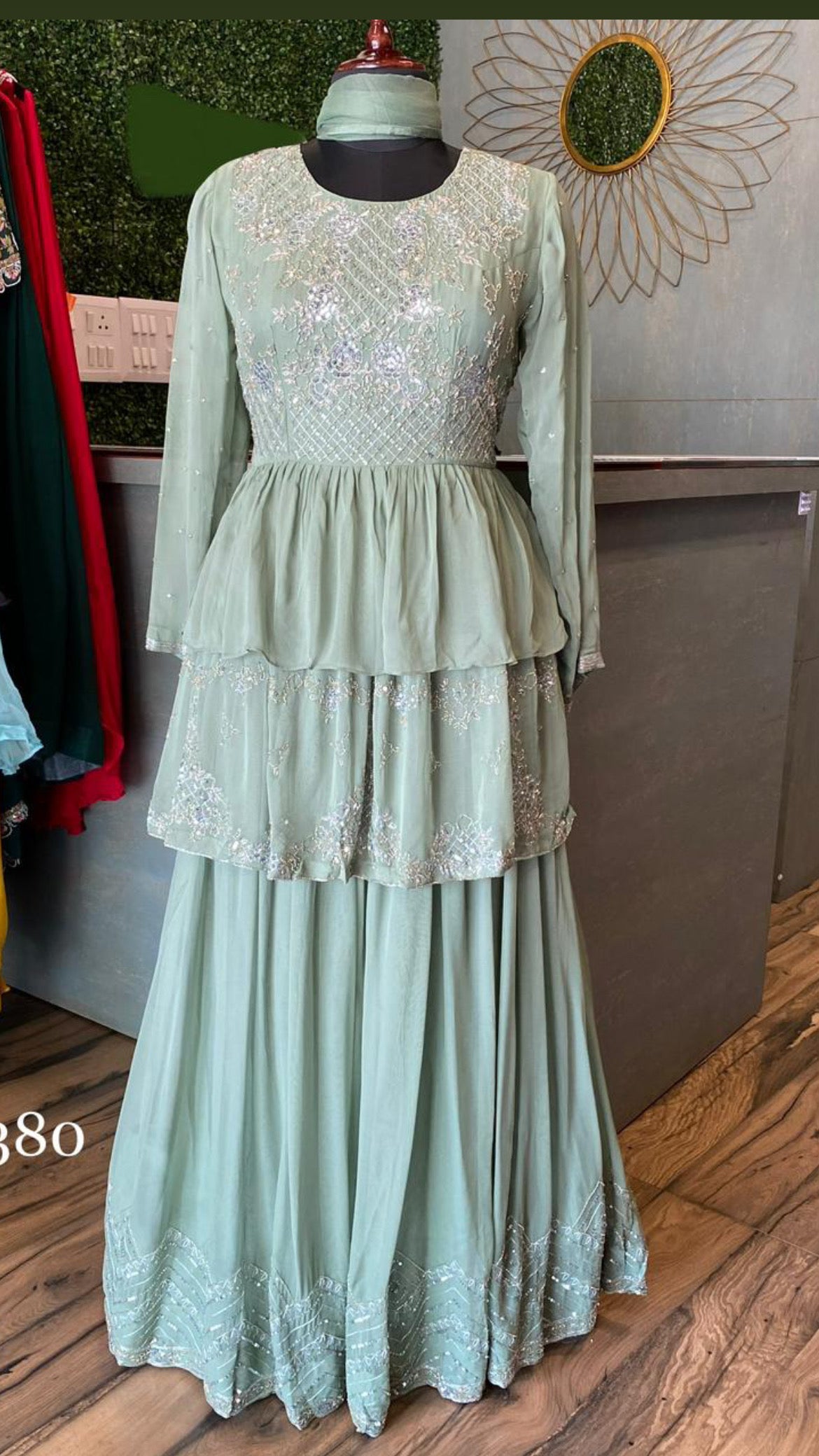 Lavisha indowestern dress gown - Saffronfashionindia