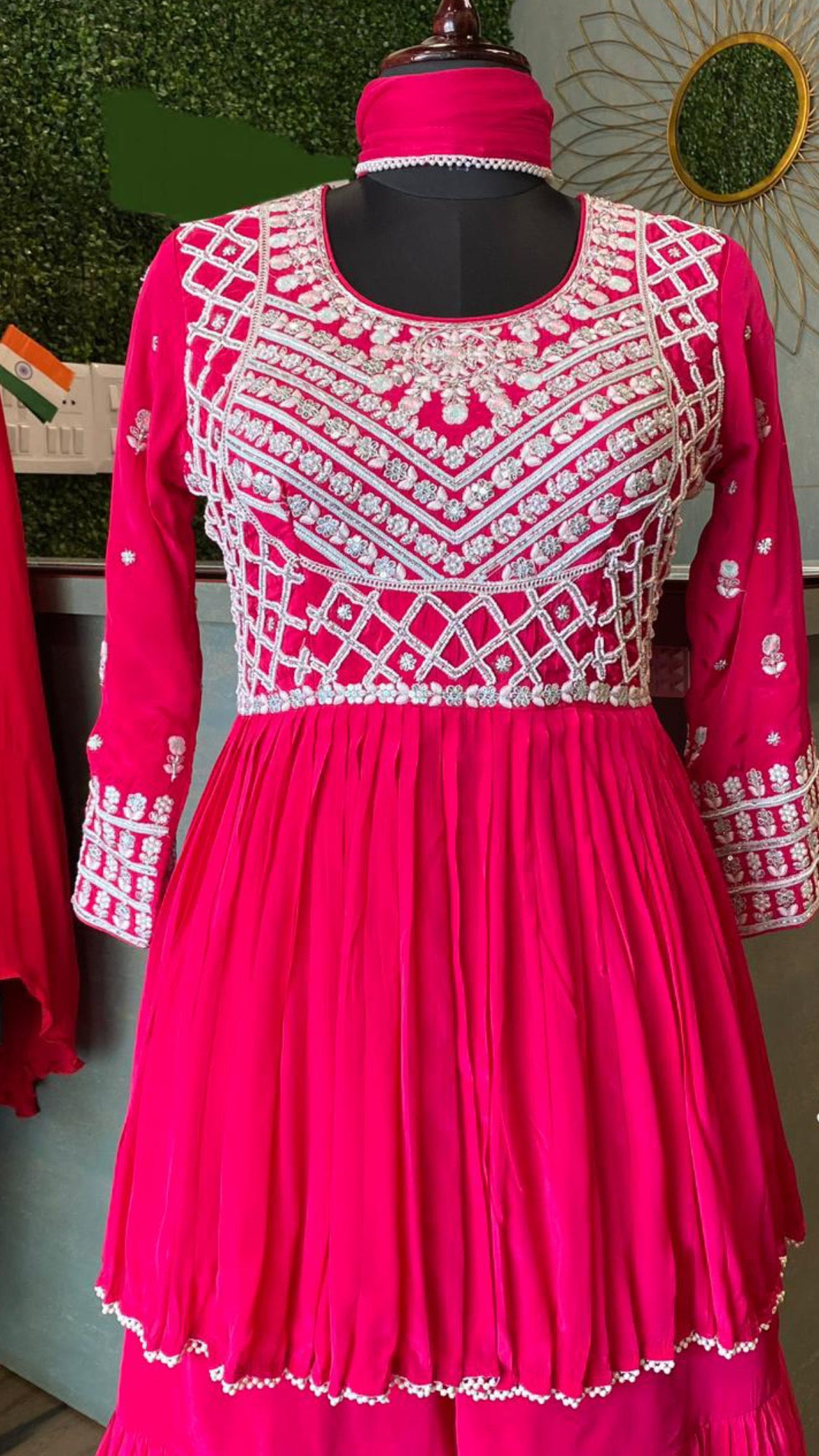 Shivir peplum kurta dress - Saffronfashionindia